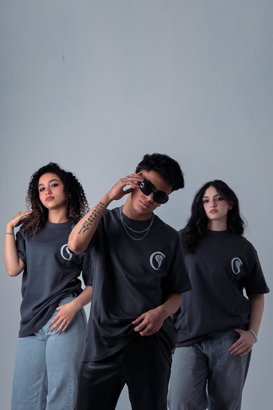 Snake Bite ‏Gray T-shirt