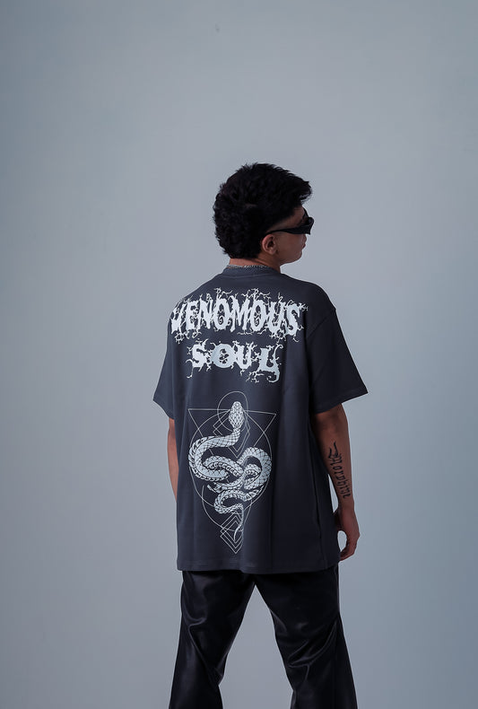 Snake Bite ‏Gray T-shirt